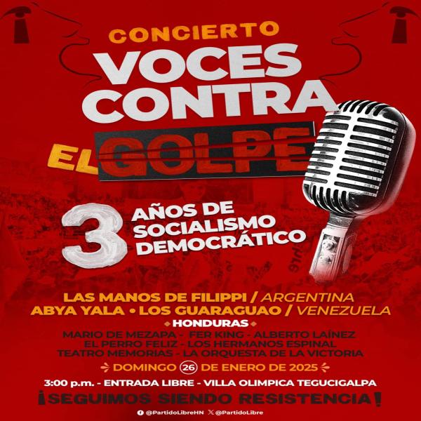 Concierto: Voces contra el golpe 