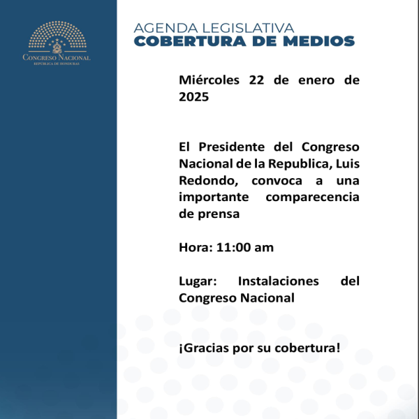 Congreso Nacional: Conferencia de prensa 