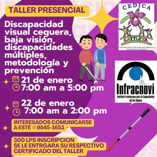 Taller presencial: Discapacidad visual 