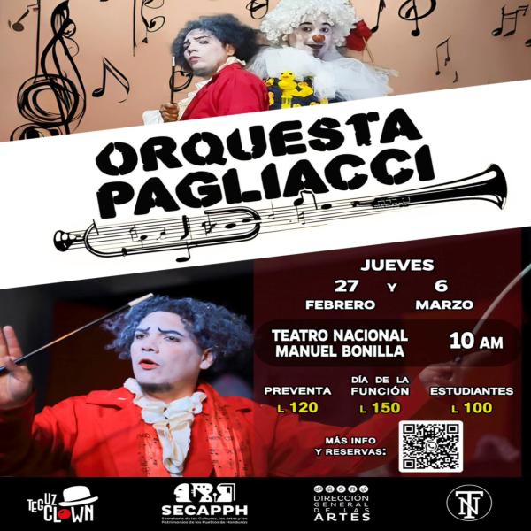 Orquesta Pagliacci, un espectáculo lleno de música, clown y humor