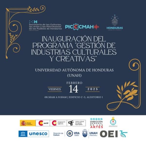 Inauguración del programa "Gestión de Industrias Culturales y Creativas",