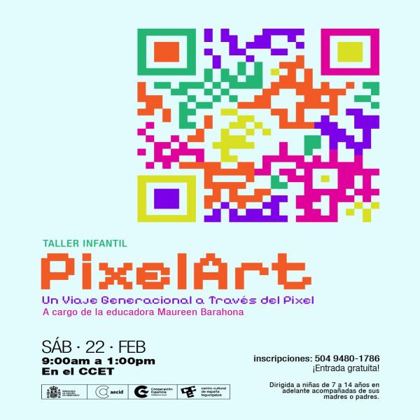 Taller Infantil:  PixelArt: Un Viaje Generacional a Través del Pixel