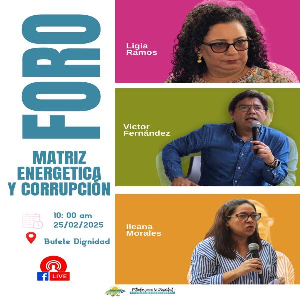 Foro: ¡Matriz Energética y Corrupción!