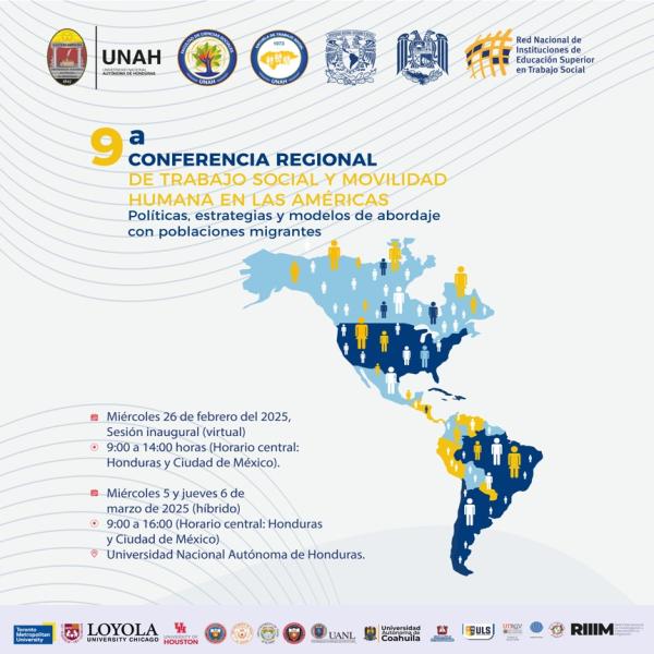 UNAH: 9ª Conferencia Regional de Trabajo Social y Movilidad Humana de las Américas 