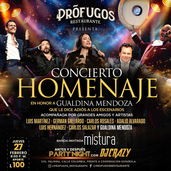 Concierto homenaje a Gualdina Mendoza 