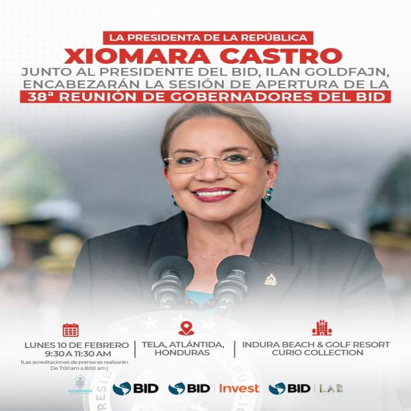 38° la Reunión de Gobernadores del BID