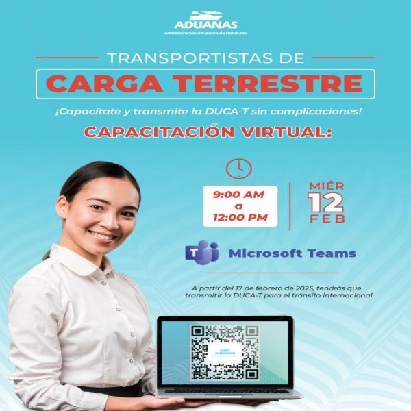Capacitación virtual: Transmitir la DUCA-T para el tránsito internacional 