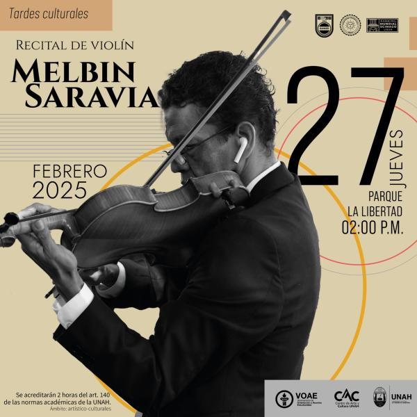 Tardes Culturales en el Parque La Libertad: Melbin Saravia