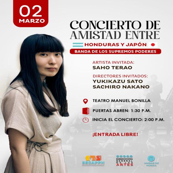 Concierto de Amistad entre Honduras y Japón 
