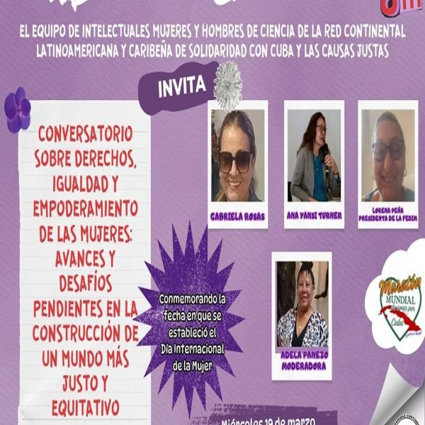Conversatorio sobre derechos, igualdad y empoderamiento de las mujeres. Avances y desafíos