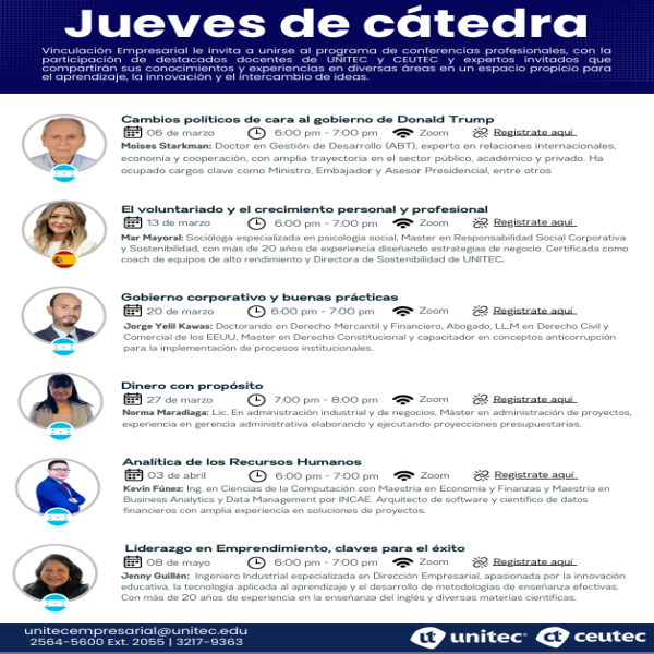 UNITEC: Jueves de Cátedra 