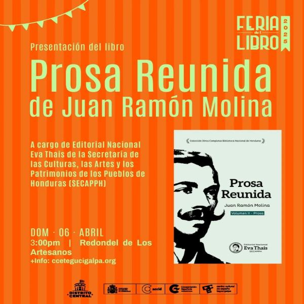 Presentaremos el libro "Prosa Reunida" de Juan Ramón Molina