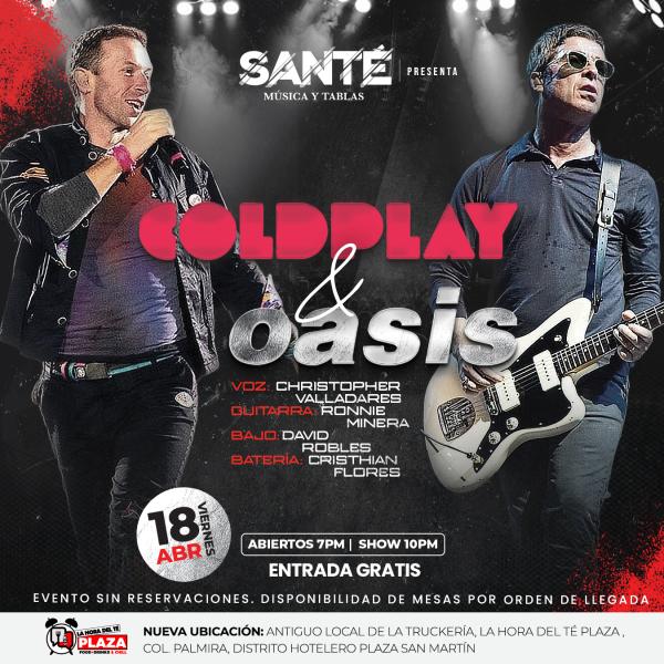 Vivamos una noche de himnos y nostalgia con el especial a Coldplay & Oasis 