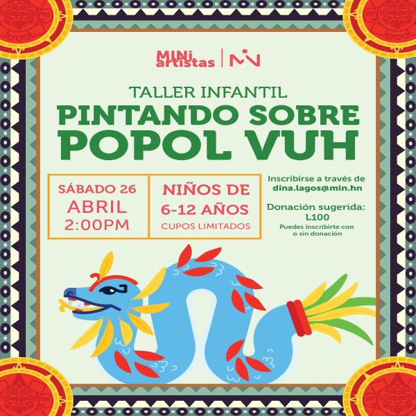 Taller Infantil: Pintado sobre el Popol Vuh 