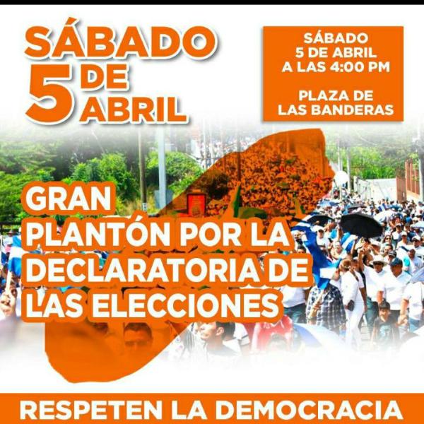 Gran Plantón por la Declaratoria de las Elecciones