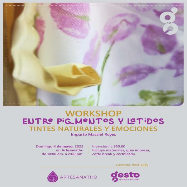 Workshop: pigmentos y latidos: Tintes naturales y emociones 