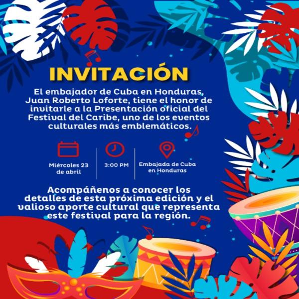 Presentación oficial del Festival del Caribe 