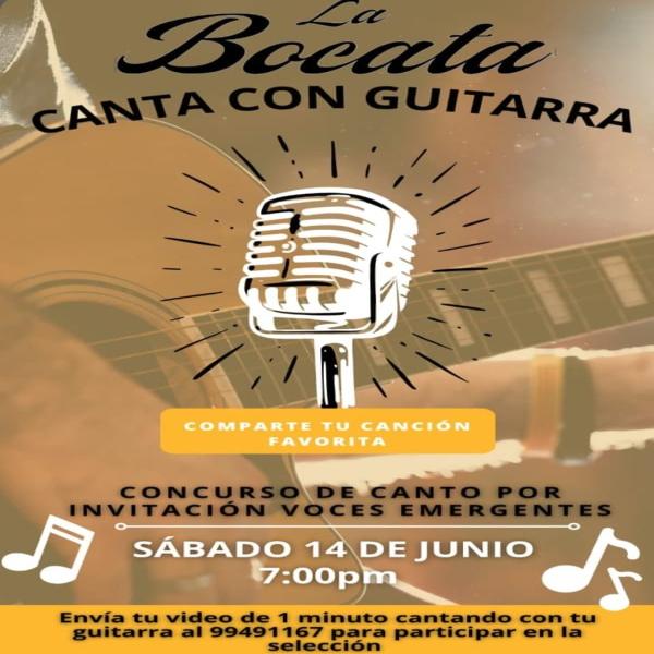 Concurso de canto con guitarra