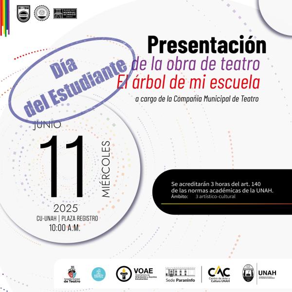 Presentación de la obra: "El árbol de mi escuela"