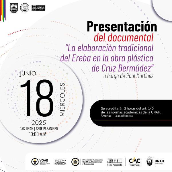 Presentación del documental "La elaboración tradicional del Ereba en la obra plástica de Cruz Bermúdez”