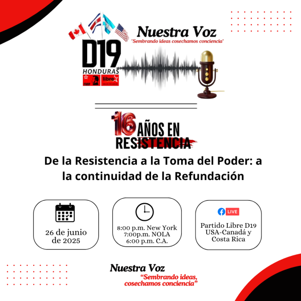 Conversatorio: 16 años en Resistencia: De la Resistencia a la toma del poder: a la continuidad de la Refundación