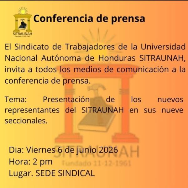 Presentación de nuevos directivos del SITRAUNAH 