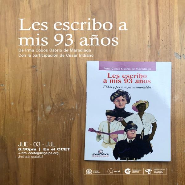 Presentación de libro “Les escribo a mis 93 años”