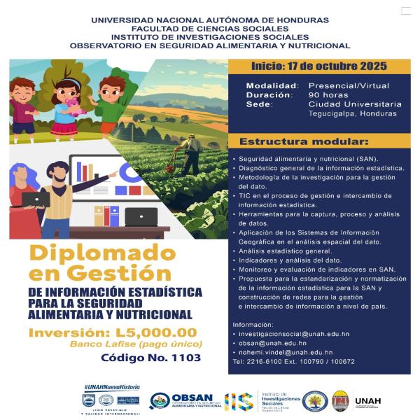 Diplomado en Gestión de Información Estadística para la Seguridad Alimentaria y Nutricional