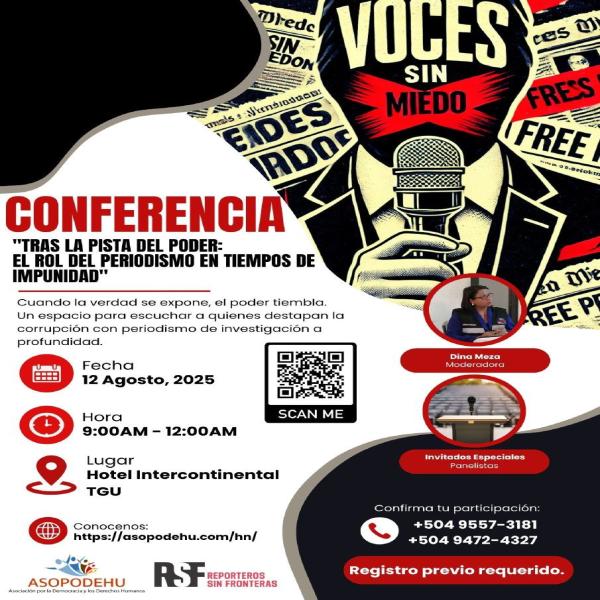 Conferencia: Tras la pista del poder: El rol del periodismo en tiempos de impunidad 