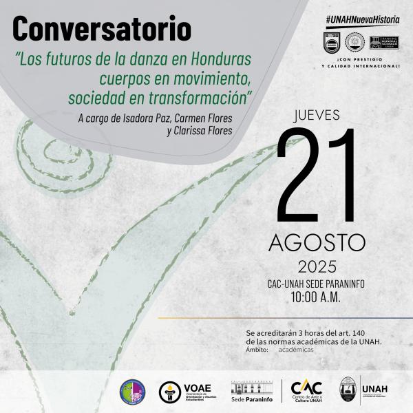 Conversatorio: "Los futuros de la danza en Honduras: cuerpos en movimiento, sociedad en transformación"