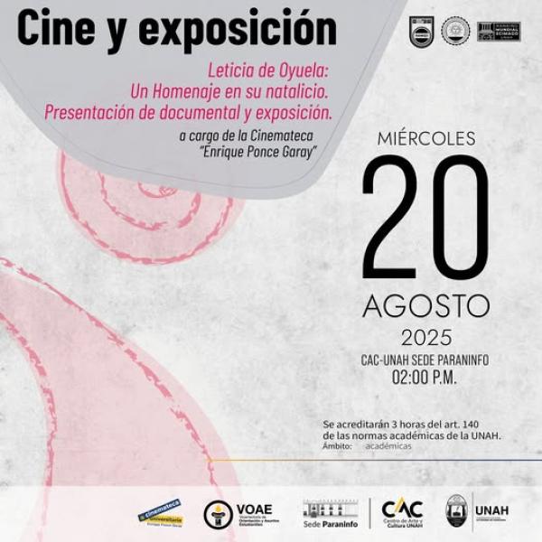 Cine y exposición | Homenaje a Leticia de Oyuela