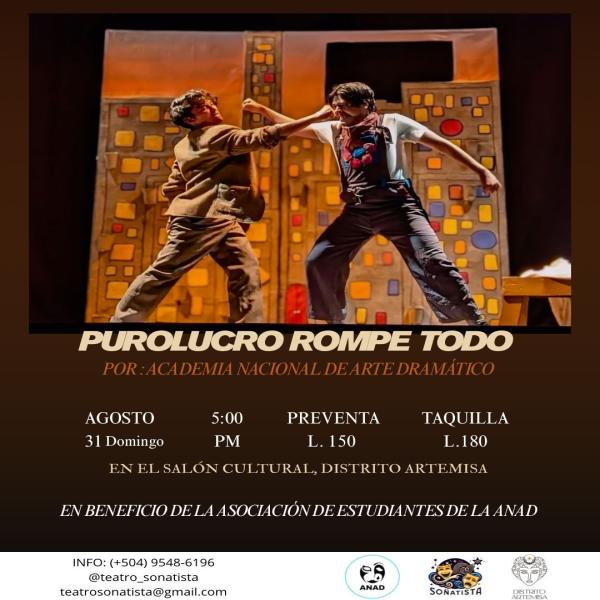 Purolucro rompe todo: por la Academia Nacional de Arte Drástico 