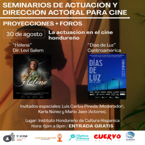 Conversatorio sobre "La actuación en el cine hondureño"