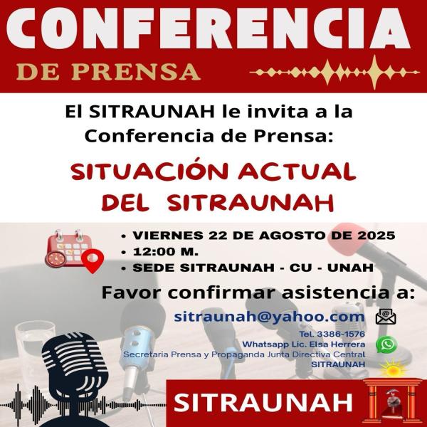 SITRAUNAH: Situación actual 