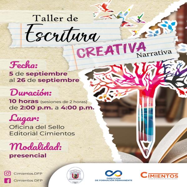 Taller de Escritura Creativa Narrativa y descubre cómo transformar tus ideas en historias inolvidables