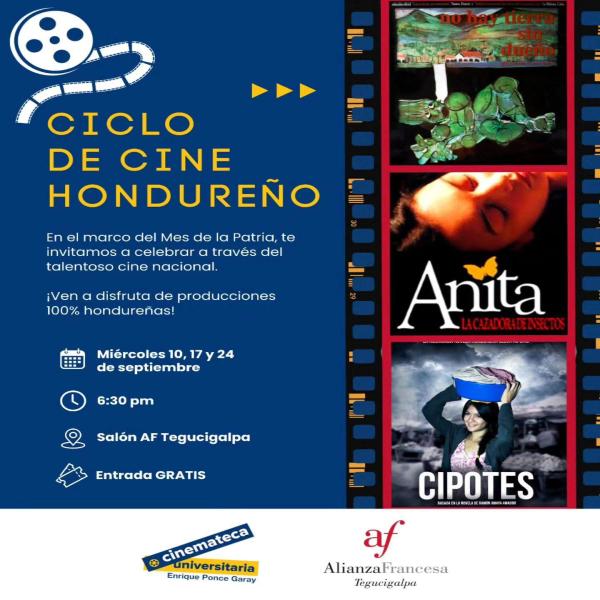 Ciclo de cine hondureño en la Alianza Francesa de Tegucigalpa