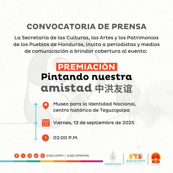 Premiación del concurso “Pintando Nuestra Amistad” 