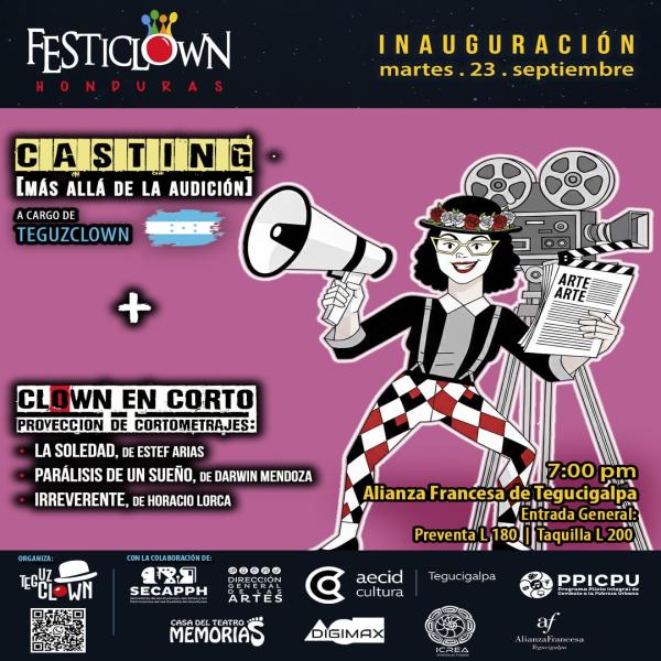 Inauguración del V Festival Internacional de Clown Escénico Festiclown Honduras 2025