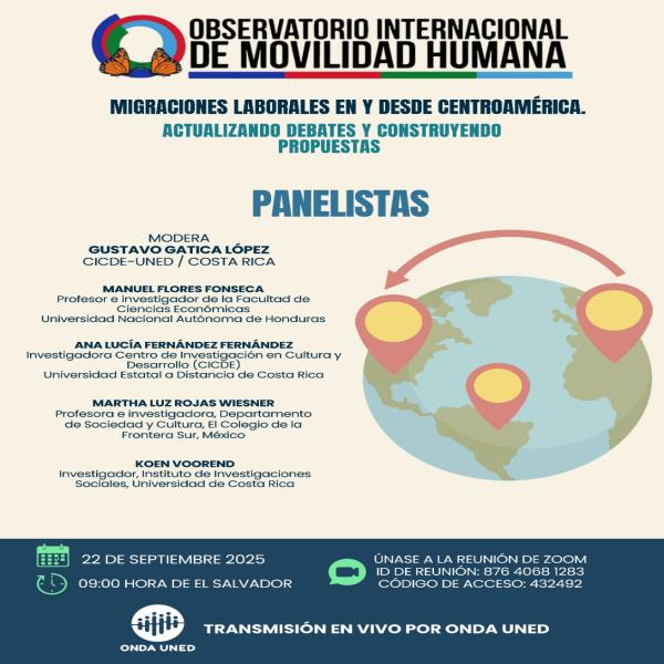 Foro: Migraciones laborales en y desde Centroamérica 
