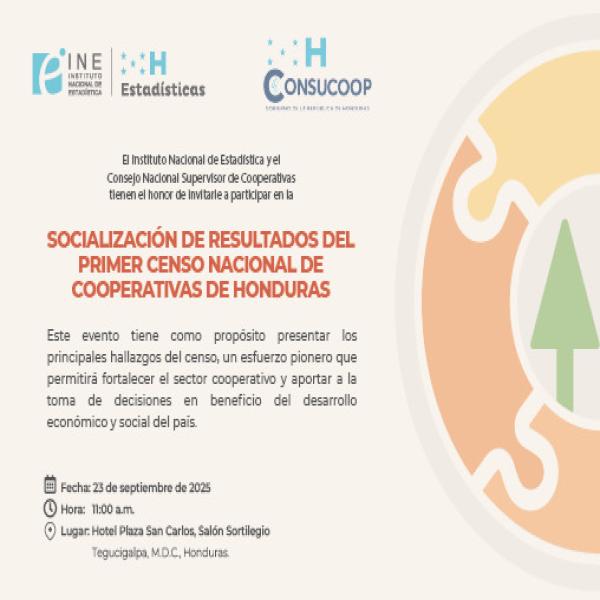 Socialización de Resultados del Primer Censo Nacional de Cooperativas de Honduras 