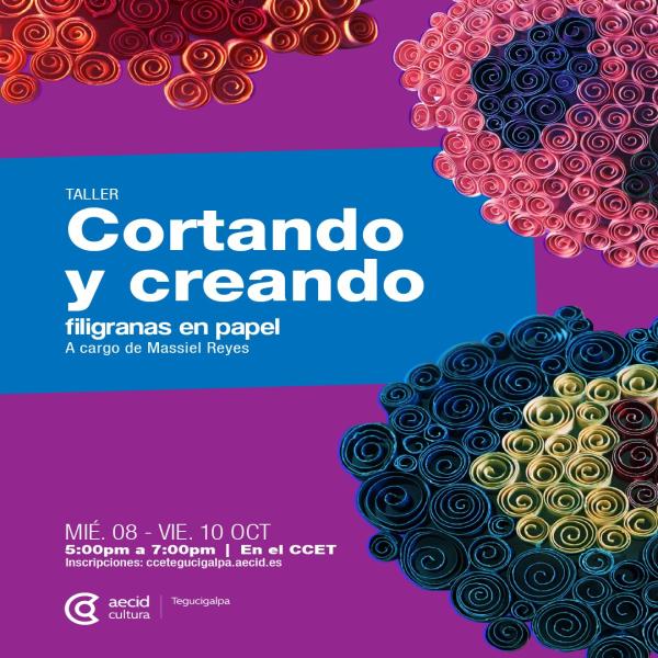 Taller: “Cortando y creando, filigranas en papel”