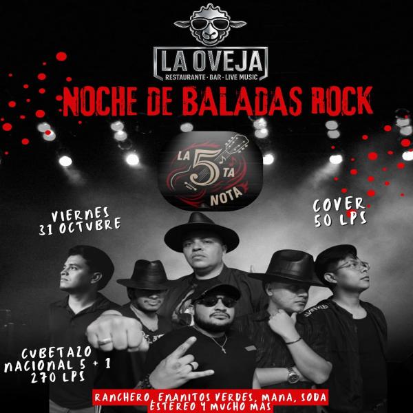 Noche de baladas rock
