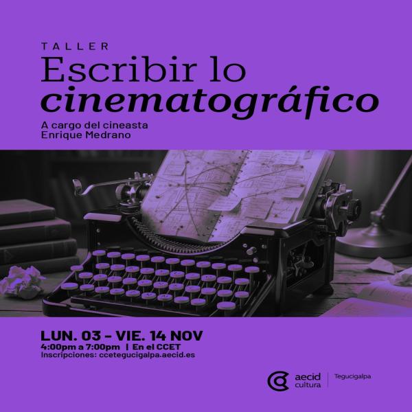 Taller: Escribir lo cinematográfico