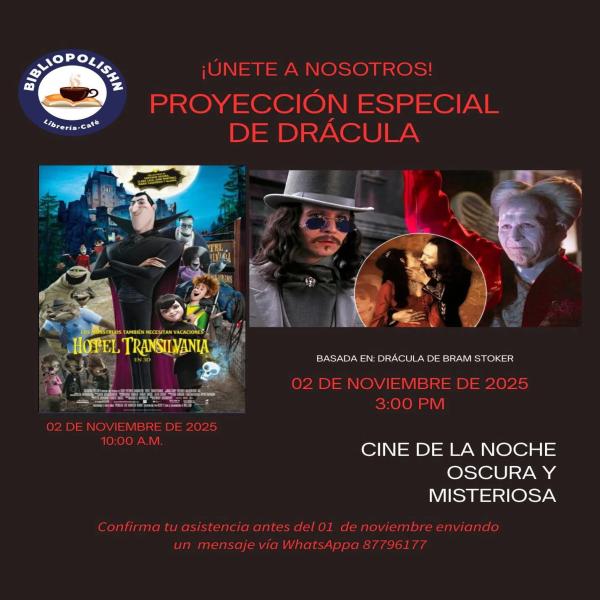 Cine entre libros en Bibliópolis