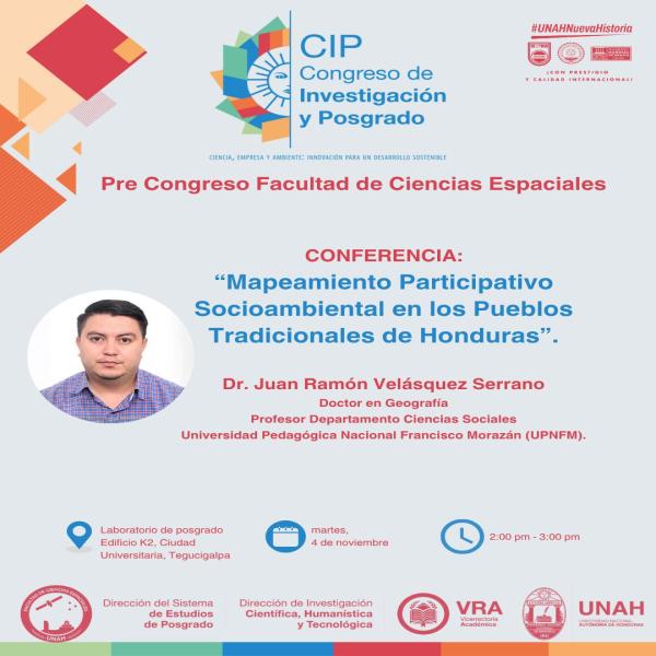 Conferencia “Mapeo Participativo Socioambiental en los Pueblos Tradicionales de Honduras”