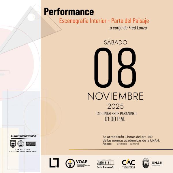 Performance: “Escenografía Interior – Parte del Paisaje”