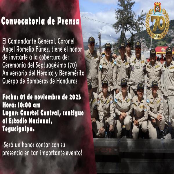 Acto conmemorativo en la Plaza del Bombero