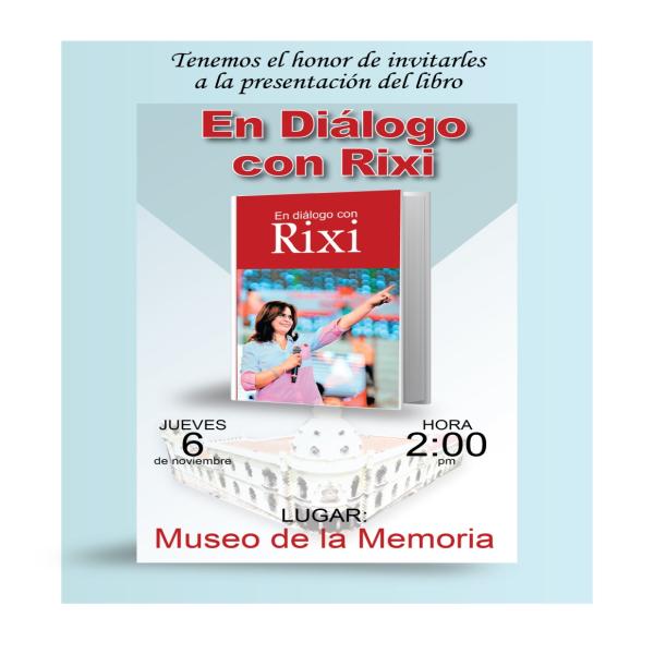 Presentación del libro En Diálogo con Rixi