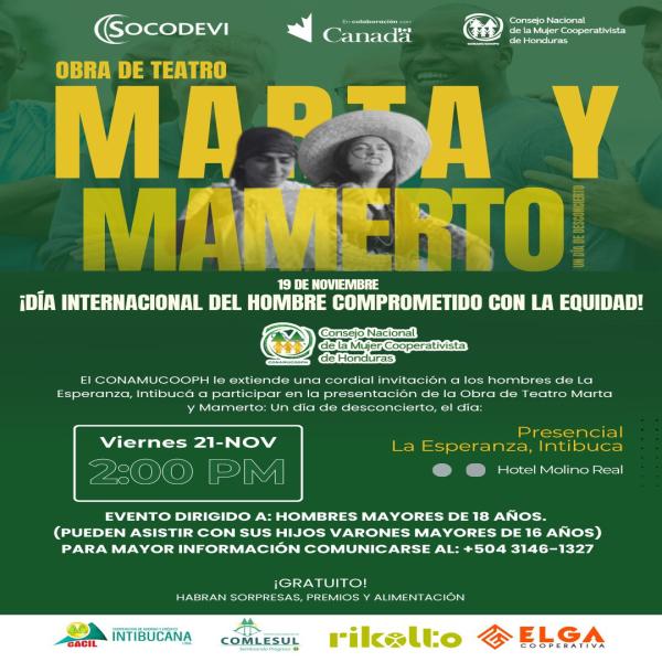 Presentación de la obra: obra de teatro “Marta y Mamerto: Un día de desconcierto” 