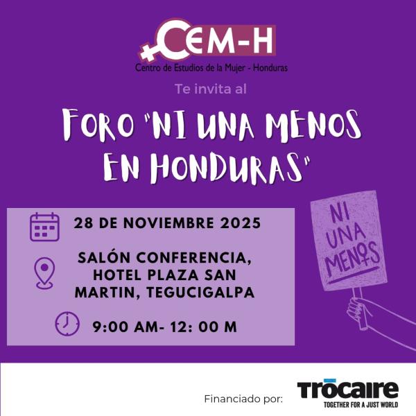 Foro: Ni una menos en Honduras 